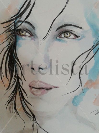 Retrato Watercolour Card Portrait