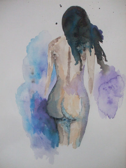 Andromede Watercolour Paper Nude Paintings