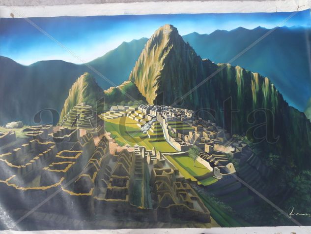 MACHUPICCHU Óleo Lienzo Paisaje