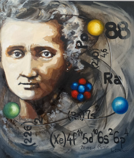 MADAME CURIE Acrylic Canvas Portrait