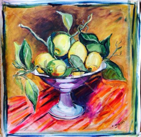 Limones Oil Canvas Still Life Paintings