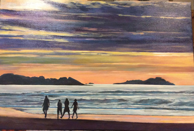 Petits caminants Acrylic Canvas Marine Painting