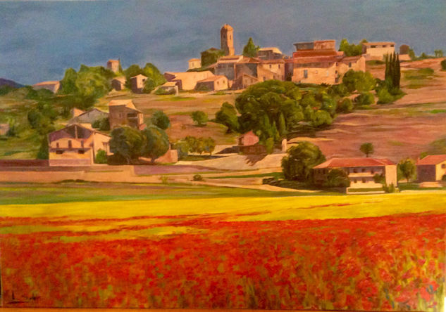 Sant Esteve d en vas Acrylic Canvas Landscaping