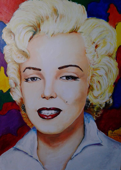 marilyn Oil Canvas Portrait