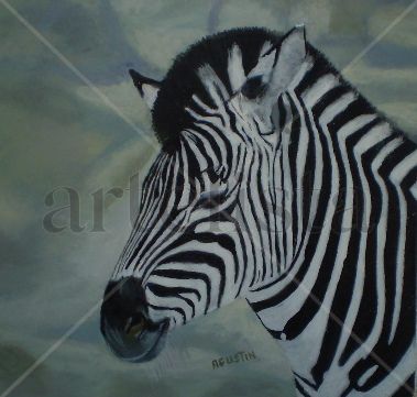 ZEBRA Oil Panel Animals