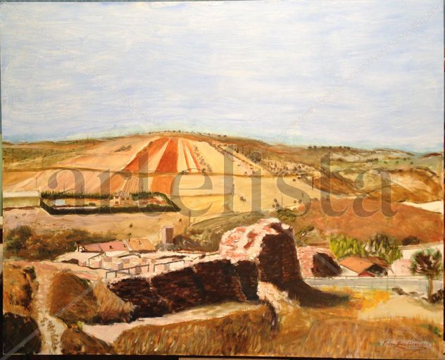 MolinadeAragon,molina,judios,sinagogas,Prao de los Judios,pueblos,arqueologia,paisajes,vintage,retro,rural,campo,iglesias,excavaciones,pueblos,cuadros,paisajes,pintura,realismo,figurativo,oleo,casas,campo