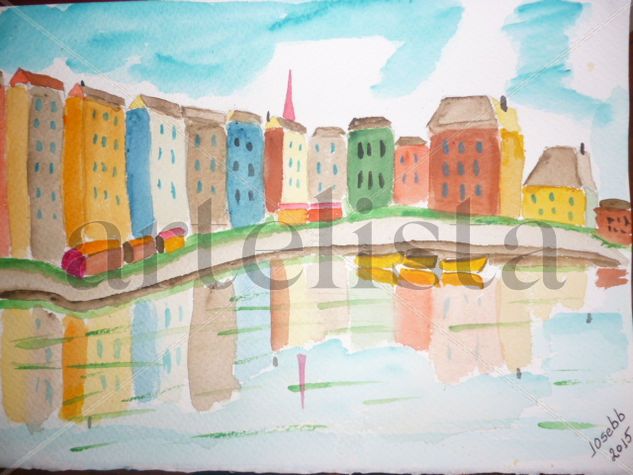 URBANO21 Watercolour Card Figure Painting