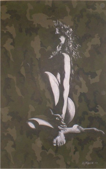 en soledad Acrylic Canvas Nude Paintings