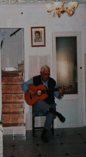 jJOSE AGUILERA - MAESTRO GUITARRISTA , MI PADRE Retrato Blanco y Negro (Digital)