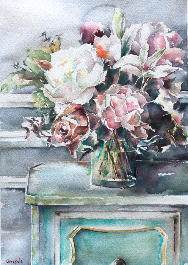 Bodegón con Peonías, by Amapola Herrera