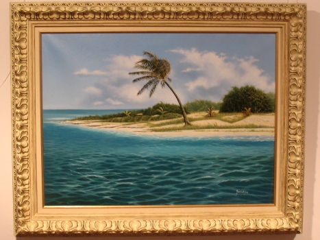 Paraíso en el Caribe Oil Canvas Landscaping