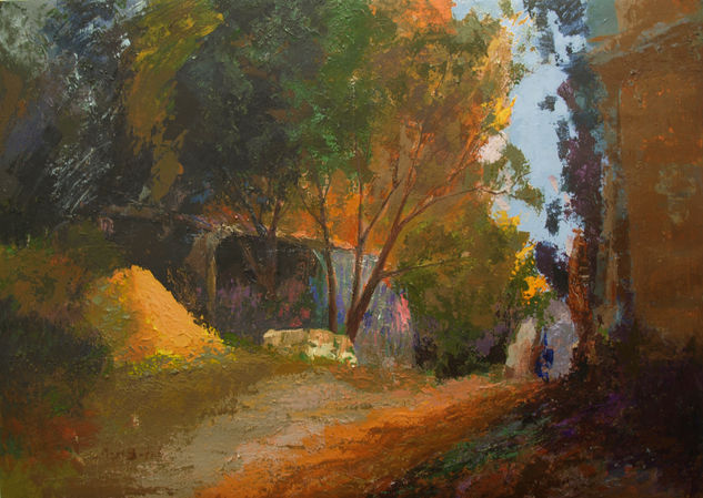 Rincón de Sant Miquel Bassegoda_100X70 cm. Acrílico Lienzo Paisaje