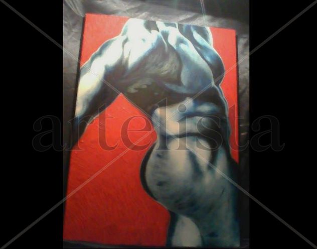Desnudo, estudio de luces