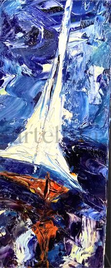 barco Oil Canvas Marine Painting