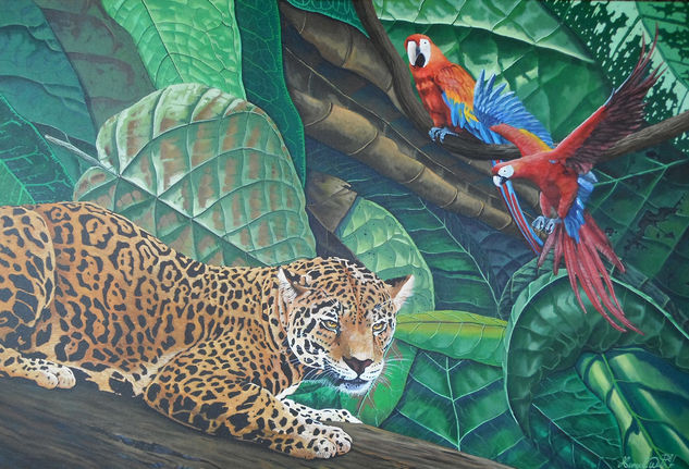 JAGUAR II Acrylic Textile Animals