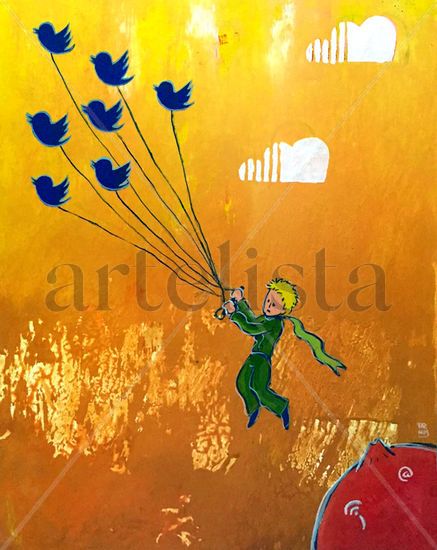 Follow the Tweets Acrylic Canvas Others