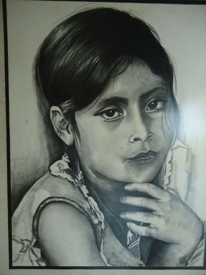 Niña de un lejano país Charcoal