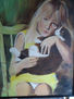La nena y el gato