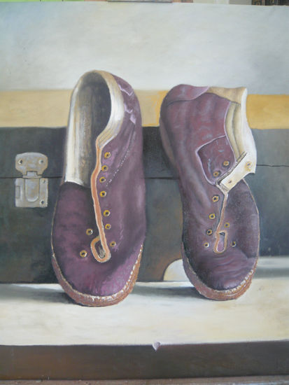 Las zapatillas Oil Canvas Still Life Paintings