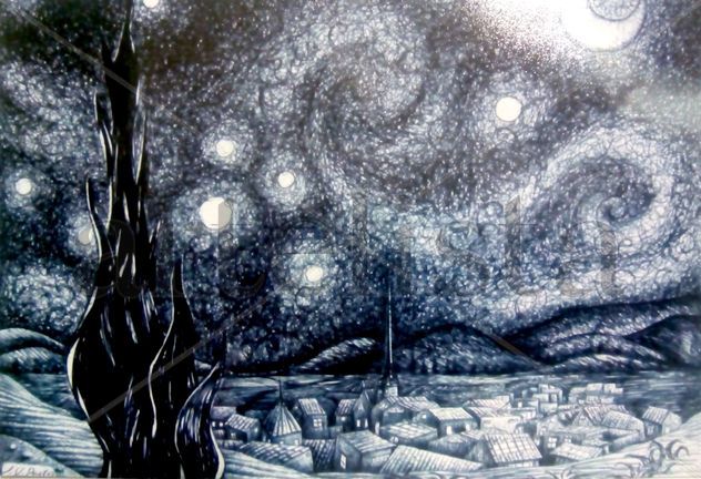 Noche estrellada (versión) de Vincent van Gogh