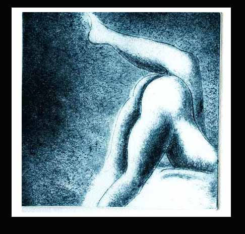 De la serie fragmentos de una piel desnuda Etching Process