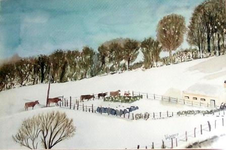 NIEVE EN VIVEIRO Watercolour Glass Landscaping