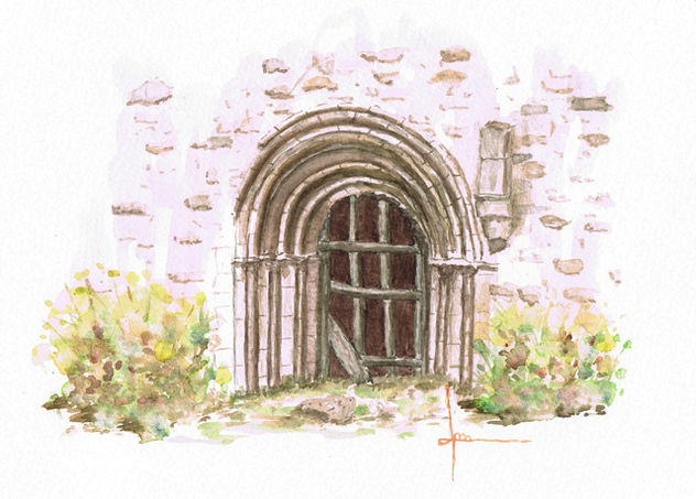 Puerta románica