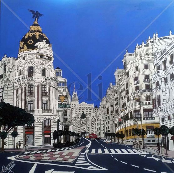 Madrid Mixed media Canvas Landscaping