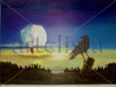 el ultimo cuervo Oil Canvas Landscaping