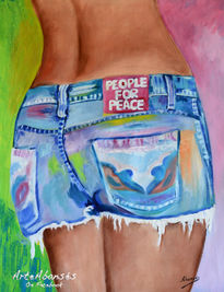 Peace shorts