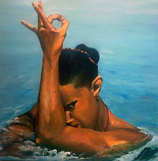 LA PRINCESA DE BARCELONA Óleo Lienzo Figura