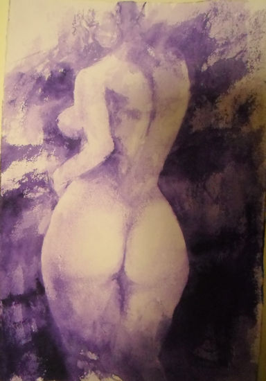 BELLA MALVA Watercolour Paper Nude Paintings