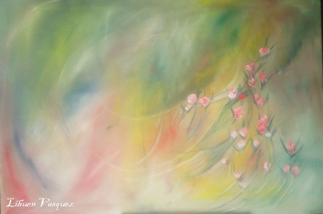 Allegro Oil Canvas Floral Painting