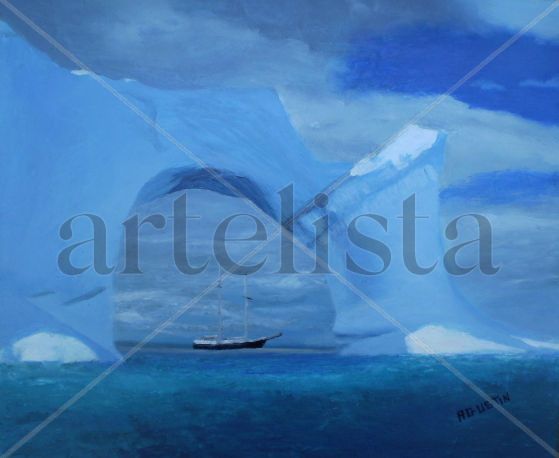 arco polar Oil Panel Marine Painting