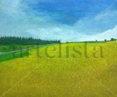 los trigales Óleo Lienzo Paisaje