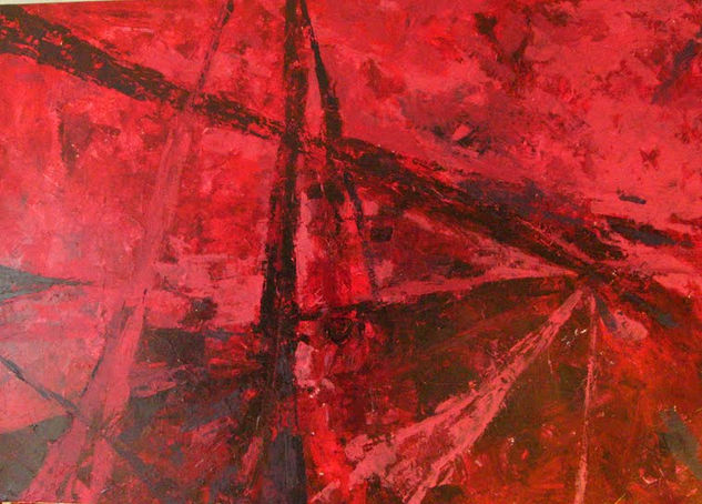 METALIC RED Acrylic Canvas Others