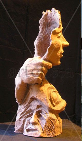 La cara del tiempo Terracota Figurativa