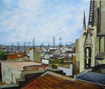 Desde la catedral Oil Canvas Landscaping