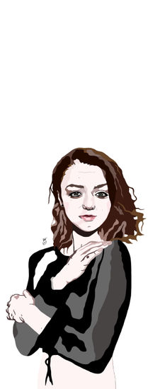 maisie williams, copydraw by jlb 