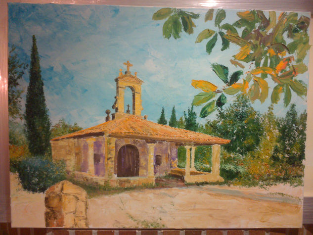 ERMITA DE LA ALBERCA DE SALAMANCA Oil Canvas Landscaping