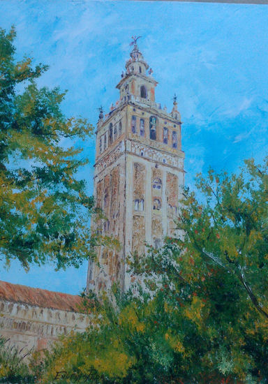 LA GIRALDA DE SEVILLA Oil Canvas Landscaping