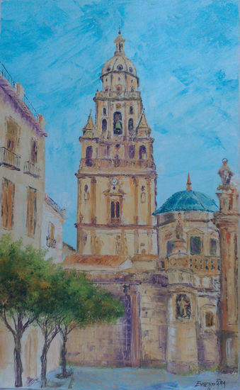 TORRE DE LA CATEDRAL DE MURCIA Oil Canvas Landscaping