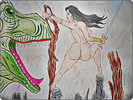 T-rex cazadora.