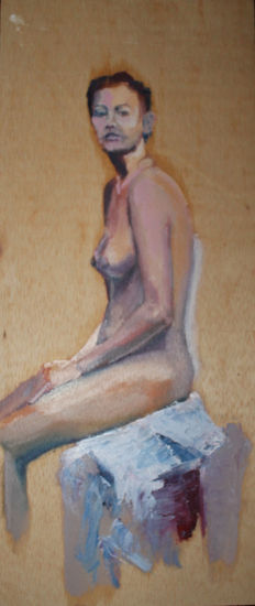 desnudo I Oil Panel Nude Paintings