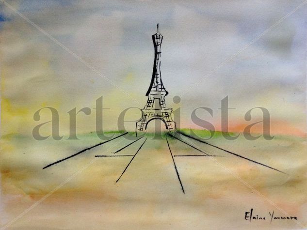 Paris mon amour Watercolour Paper Landscaping