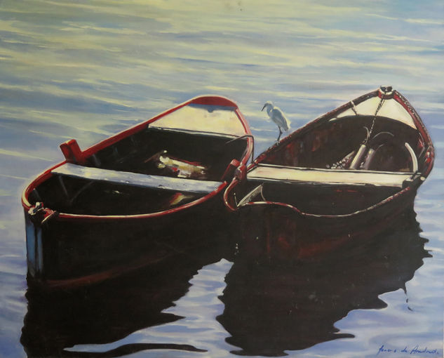 Búzios Boats Oil Canvas Marine Painting