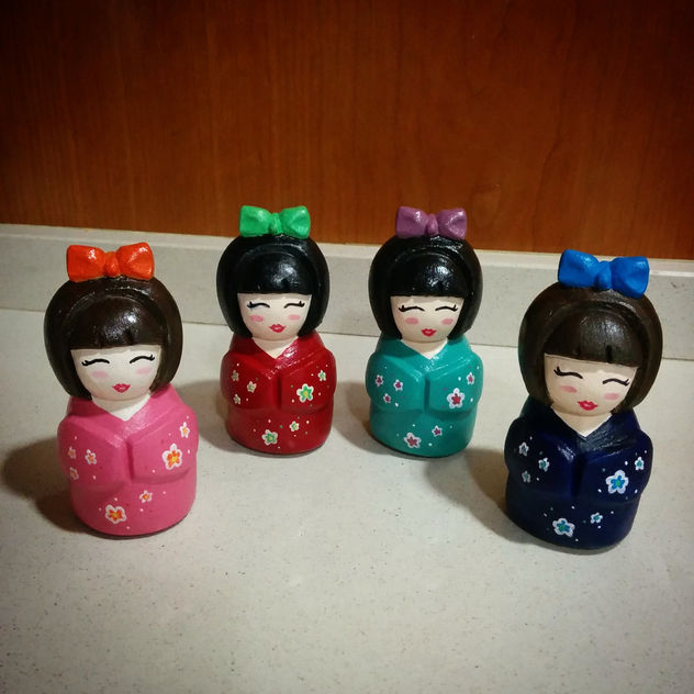 Kokeshi dolls personalizadas