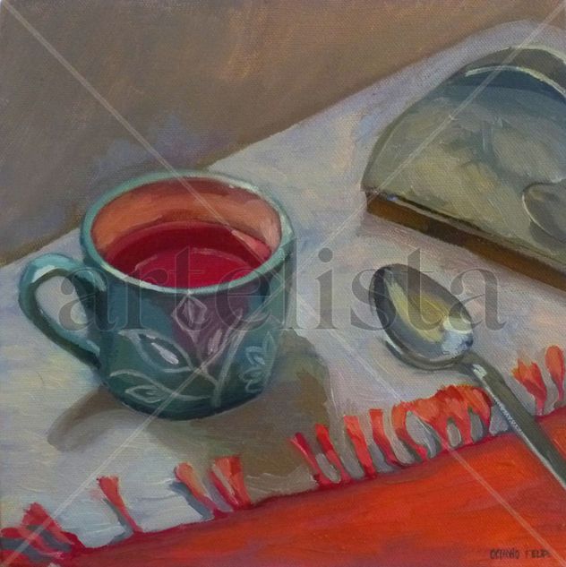 Taza con gelatina