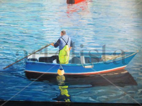 Marinero en barca