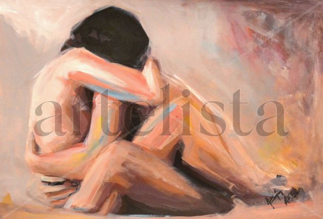 Pareja Oil Card Nude Paintings